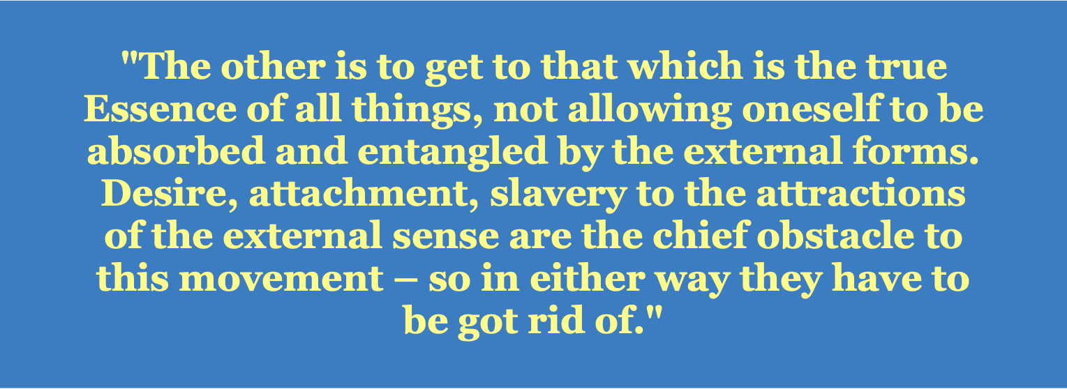 A quote from the Indian philosopher and yoga master Sri Aurobindo (1872–1950) from "Letters on Yoga"