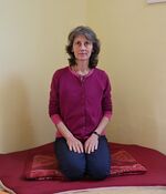 Vajrasana - Heel position.